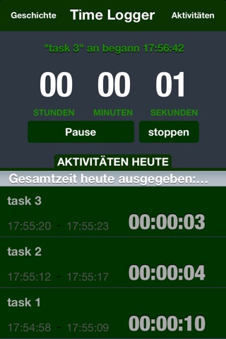 Time logger tool for track and analyze your time. screenshot 3