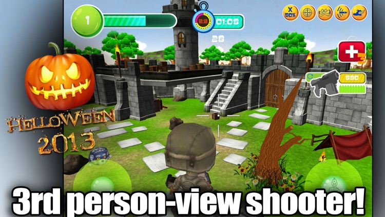 Toy Patrol: 3rd person shooter. Tiny commando with machine gun shoots stupid zombies screenshot-4