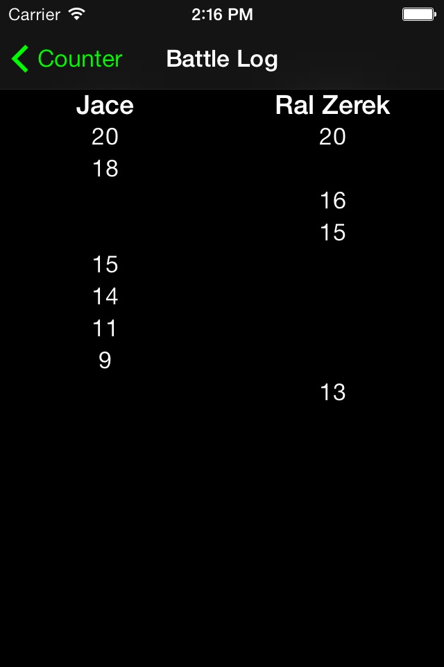 Life Counter and Log for Magic: the Gathering screenshot 2