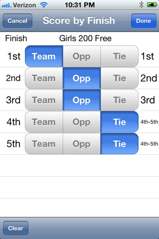 Swim Meet Scoring Plus screenshot 2