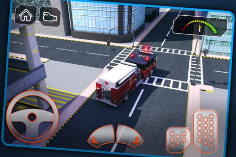 3D Fire Truck Parking Simulator HD -Real Fire Smasher screenshot 3