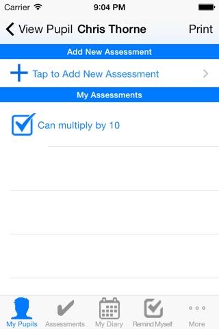 Assessment Tracker screenshot 3