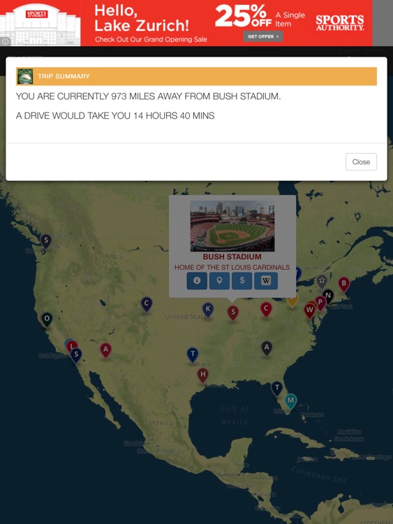 Major League Road Trip for iPad