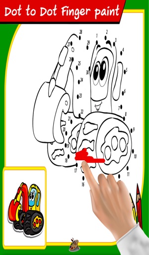 Dot to Dot finger paint : Kids funny with animals, cartoon a(圖2)-速報App