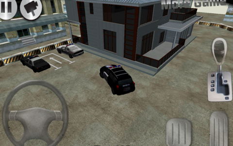 3D Police Car Parking screenshot 2
