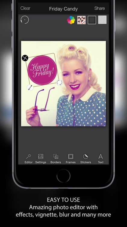 Friday Candy : Best Happy Friday & Weekend Camera - Add sticker and frame over image screenshot-3