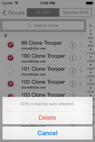 Delete Contacts Fast - DeleteQ screenshot 2