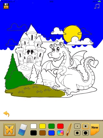 Paint, draw & coloring pages for kids HD. Light. screenshot 3