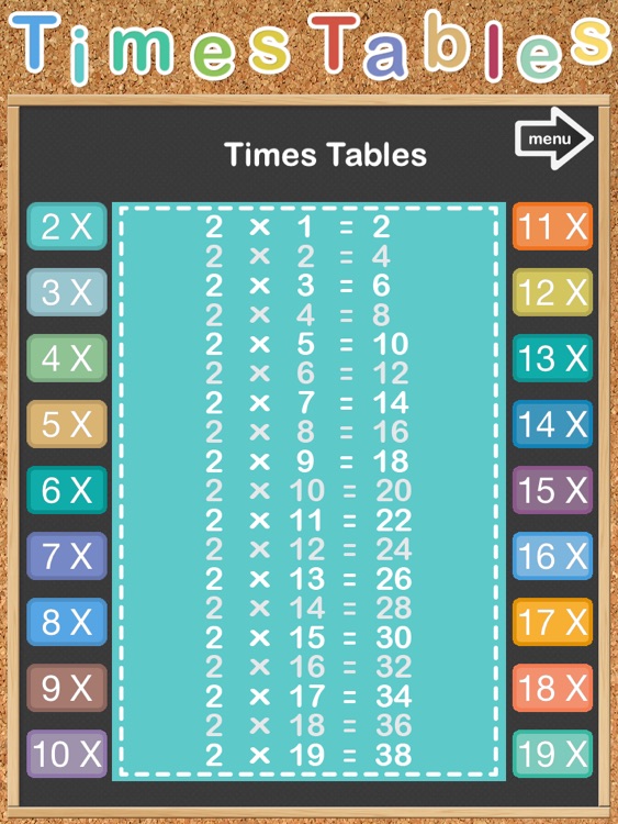 Early Math - Times Tables