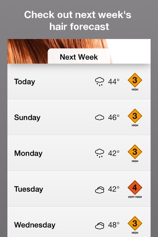 Hair Alert+ - your hair weather forecast for frizzy, curly or straight hair screenshot 2