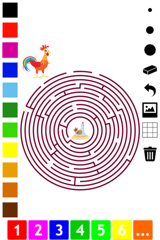 A Labyrinth Coloring Book & Learning Game for Toddlers: Cool Castle Maze screenshot 2