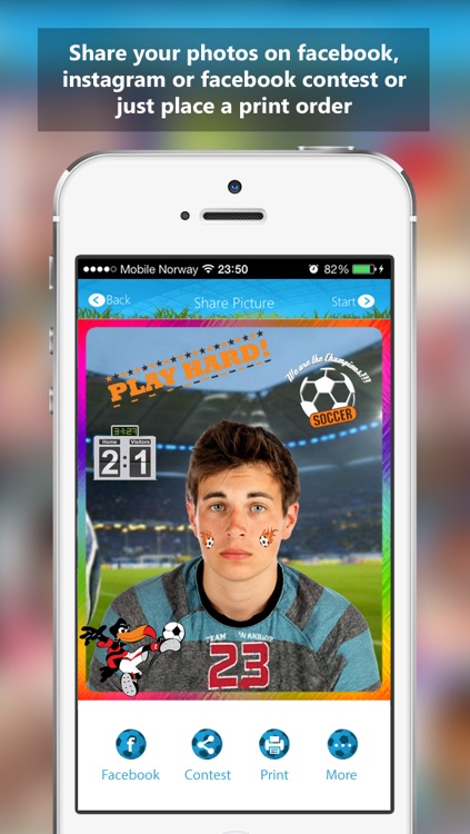 Footballify - Use great football stickers and frames and Make great photos - Free screenshot-3