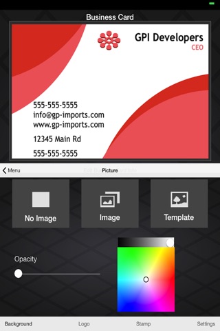 Business Card Builder screenshot 2