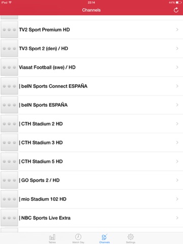 Скриншот из English Football SAT TV Guide and Scheduler