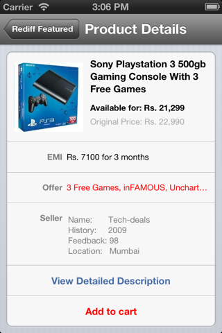 Rediff Shopping screenshot 2