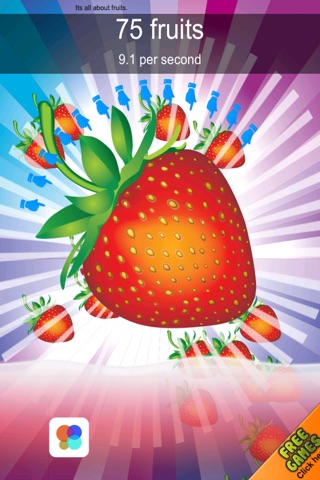Fruit Clicker FREE - Feed the Virtual Boys & Girls with Nuts, Pizza and Cookies screenshot 2