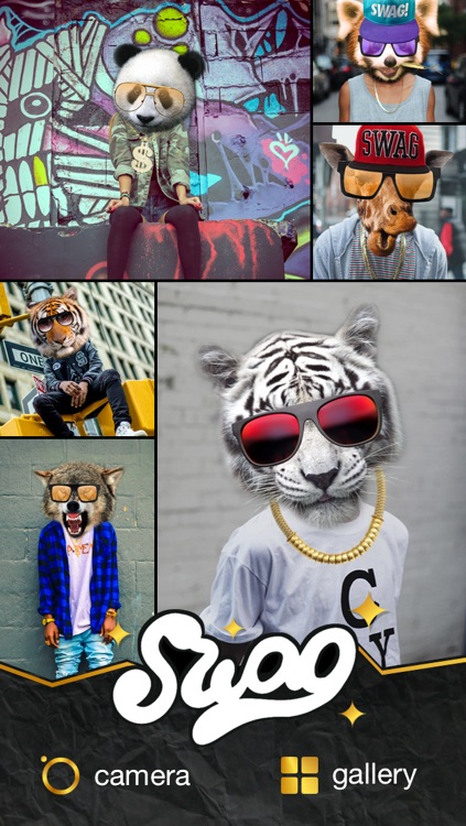 Swag Animal Face Photo Editor Booth With Funny Animal Head Stickers By Rego Korosi