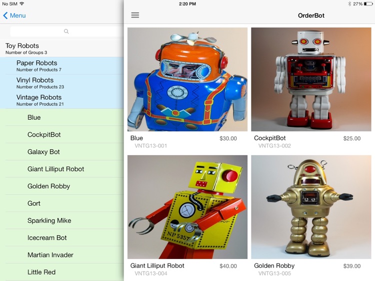 Orderbot for iPad by Orderbot Software Inc