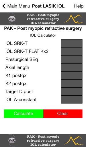 Post myopic refractive surgery IOL Calculator and Calculator(圖2)-速報App