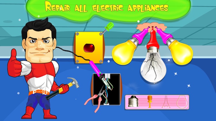 Little Electrician Repair Shop – Fix the house electrical goods with best mechanic skills screenshot-3