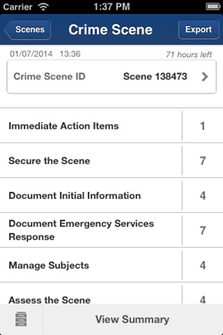 Checklist App for Scene Examination screenshot 3