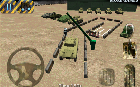 3D Tank Driver Parking War screenshot 4