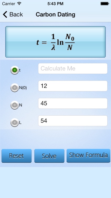 Chemistry Formula Calculator