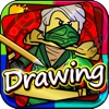 Drawing Desk Draw and Paint games on Coloring Book Edition - "Lego Ninjago version"