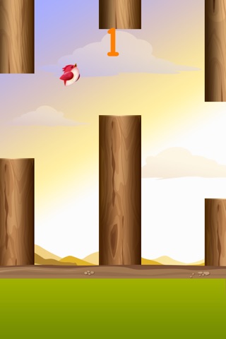 Brave Bird--The flappy adventure of a flying birdie-play with your friends on Facebook&Tweete screenshot 3