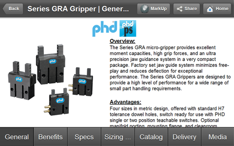 PHD Product Specs screenshot 3