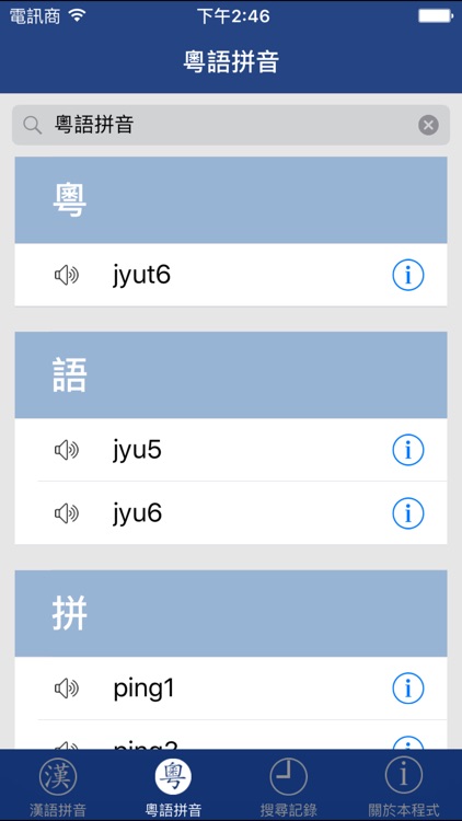 Hanyu/Cantonese Pronunc Dict