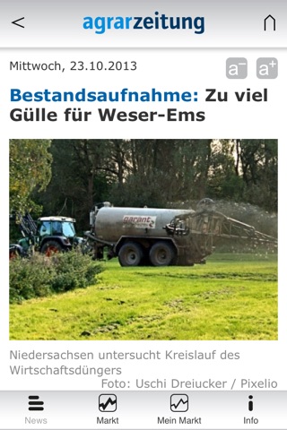 agrarzeitung (az) screenshot 2