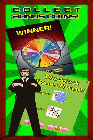 Spy Slots- A New Super Fun 3-Reel Casino Game of Espionage with Blackjack and a Mega Bonus Prize Wheel screenshot 3