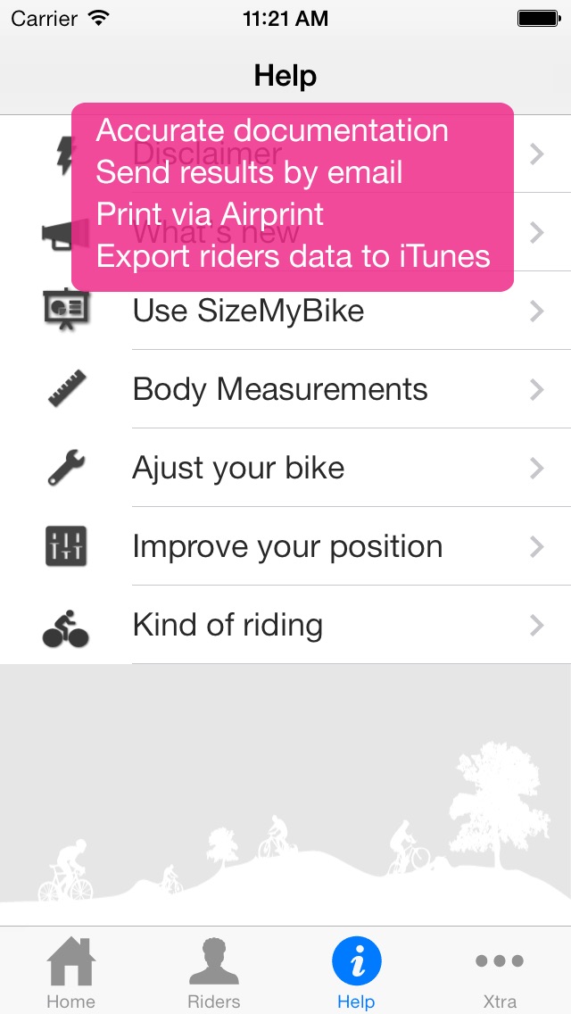 SizeMyBike screenshot1