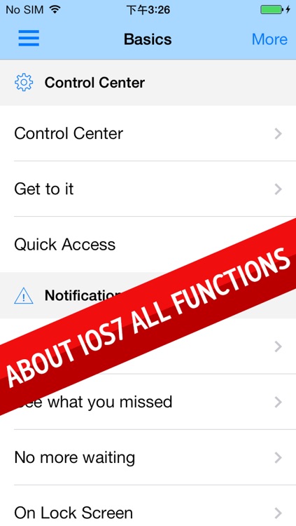 Guide for iOS 7 - How to use IOS 7