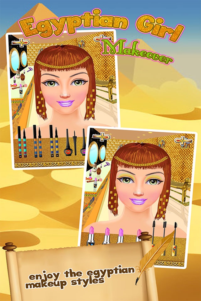 Egypt Princess Romaa Makeup Makeover & Dress up Salon girls games screenshot 3