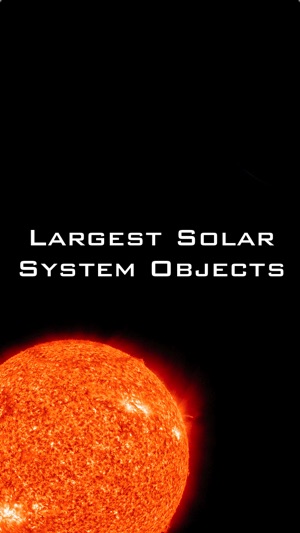 Largest Solar System Objects