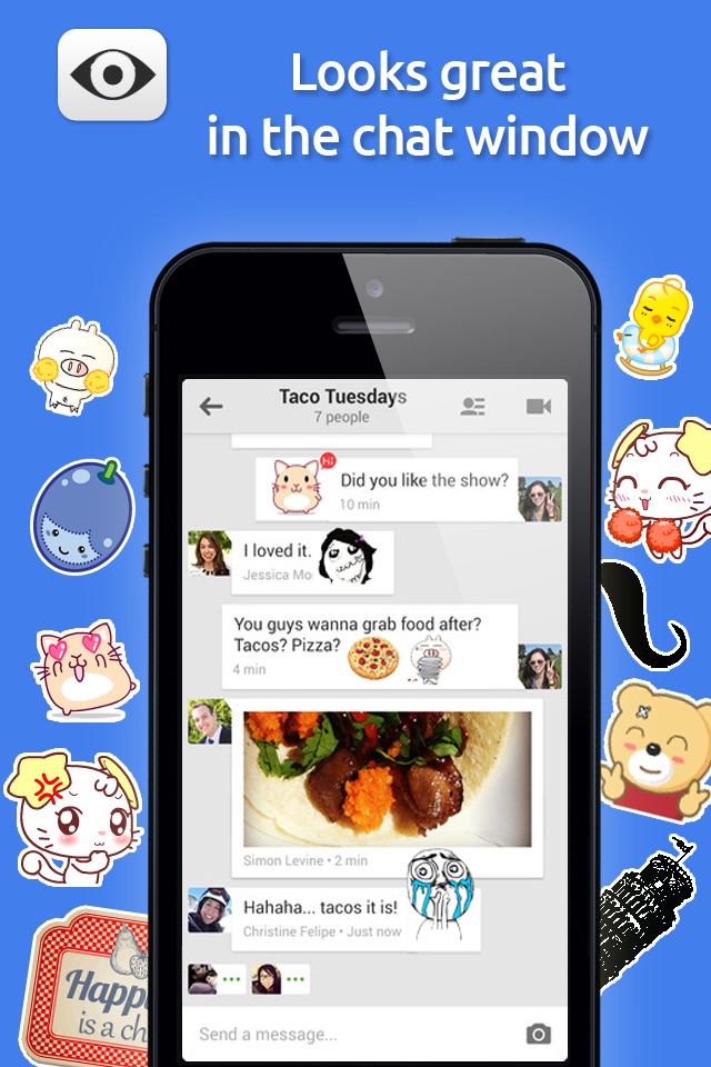 Stickers for Hangouts FREE Edition screenshot 2