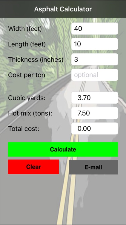 Asphalt Calculator