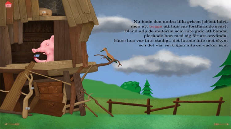 Tre Små Grisar - En interaktiv barnbok