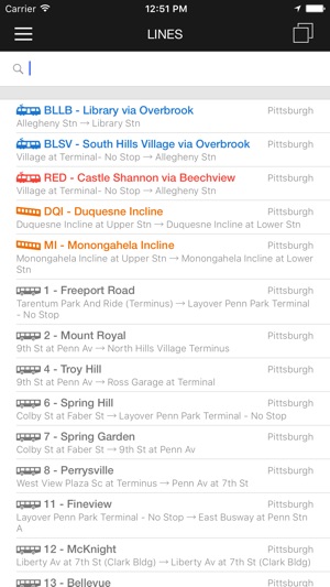 Ezride Pittsburgh Offline Public Transport Trip Planner Im App Store