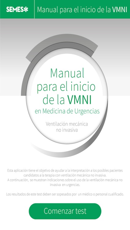 Manual para el Inicio de la VMNI en Medicina de Urgencias