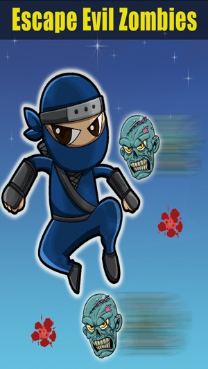 Zombie Ninja Attack - Escape the Angry Flying Zombie Heads(圖2)-速報App