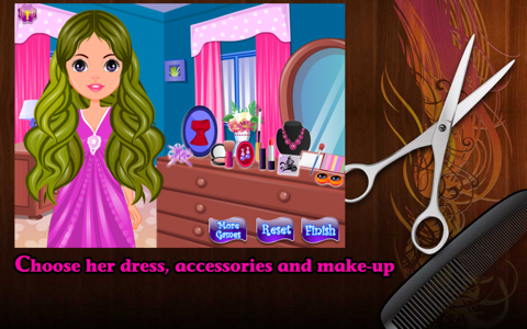 Hair salon Hairdo - kids games screenshot 3