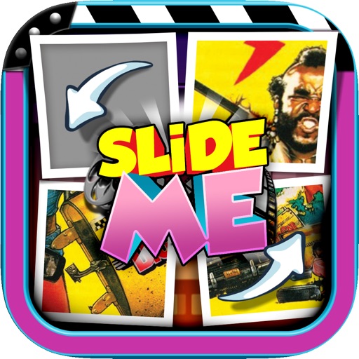 Slide Me Puzzle : 80s Movies Picture Games icon