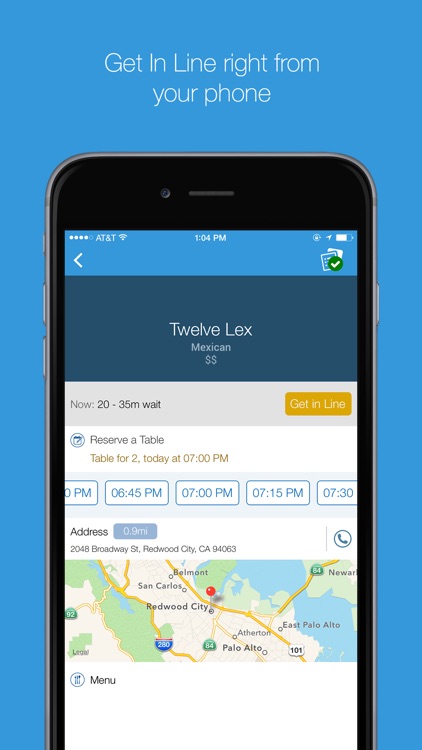 The List - Restaurant Wait list and Booking App