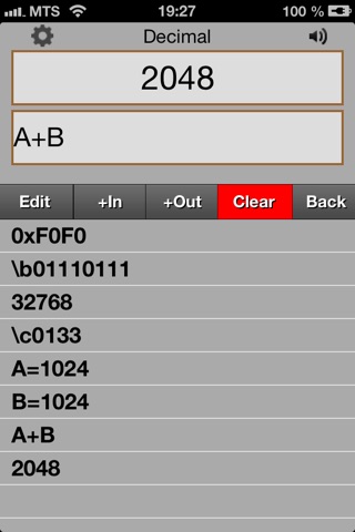 integer Calc screenshot 2