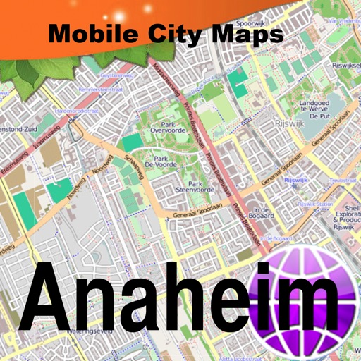 Anaheim and Disneyland Street Map icon