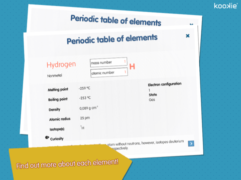 kookie - Periodic table of elements HD screenshot 2