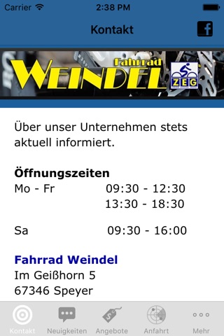 Fahrrad Weindel screenshot 2